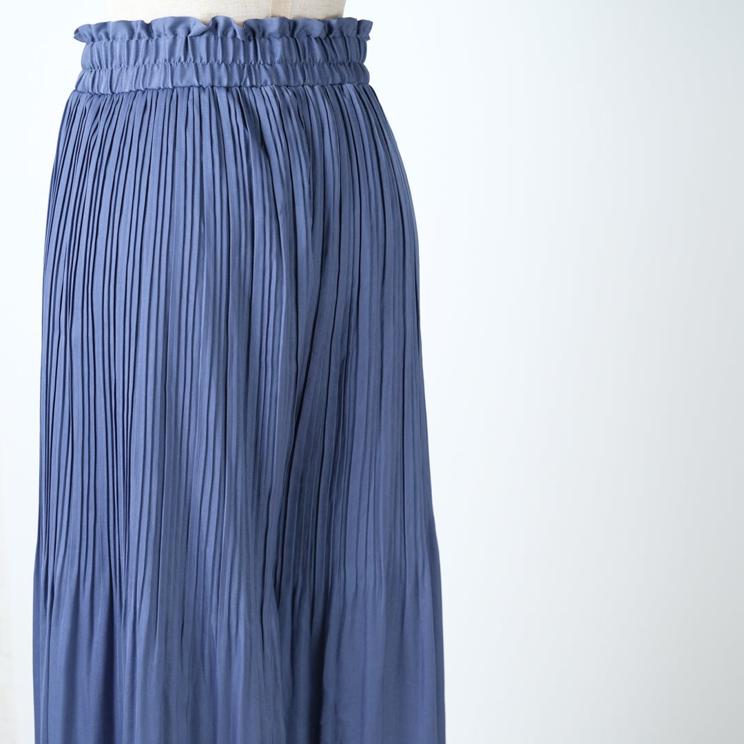 ヴィンテージサテン消しプリーツパンツ - to blossom (8207676145796)