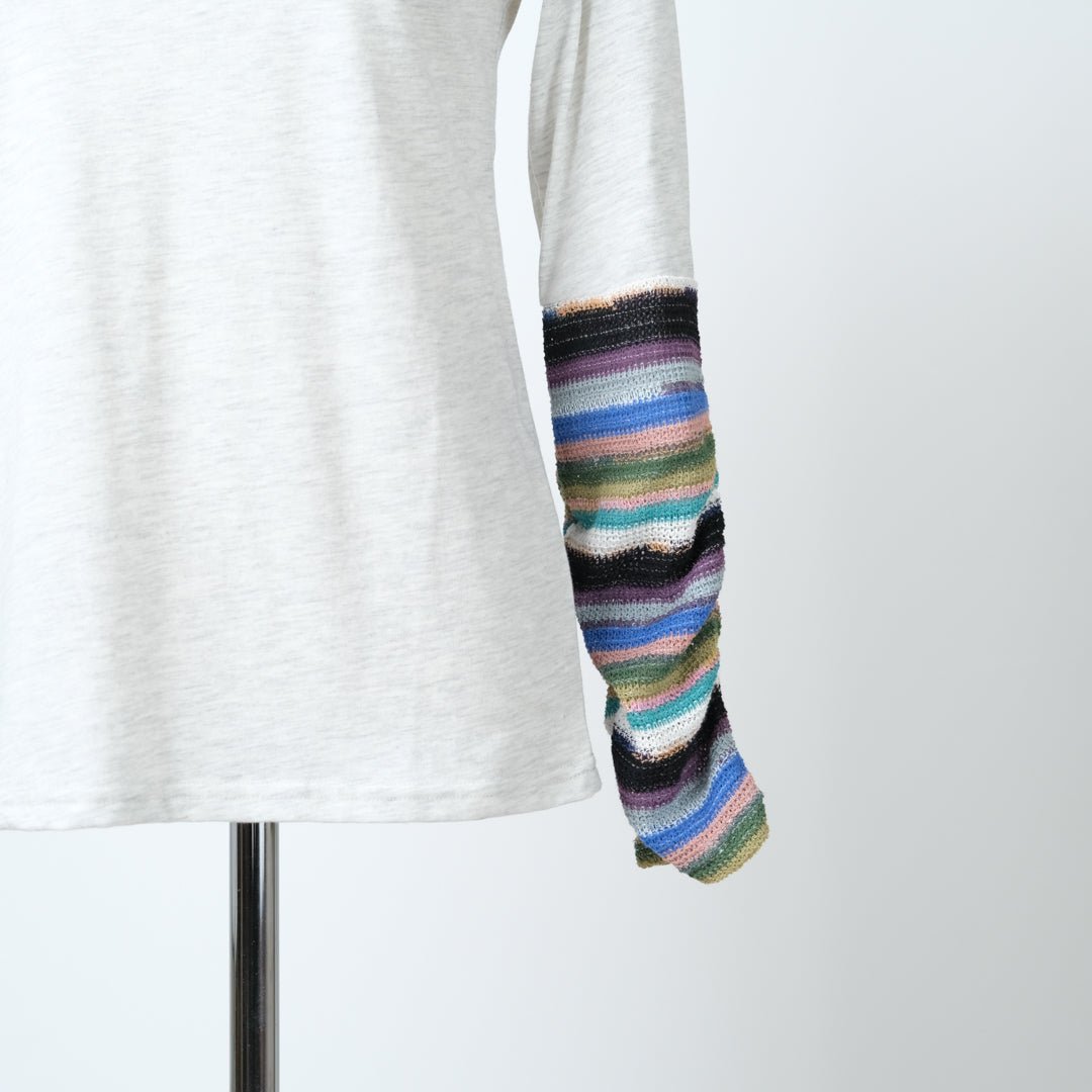 袖ジャガード切替プルオーバー - to blossom (8200650981508)