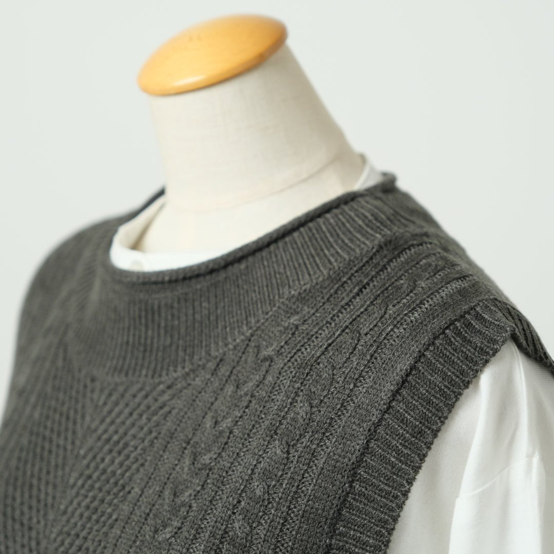 ニットベスト＋ブラウスアンサンブル - to blossom (8189758701700)