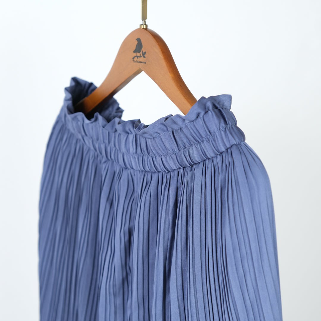 ヴィンテージサテン消しプリーツパンツ - to blossom (8207676145796)