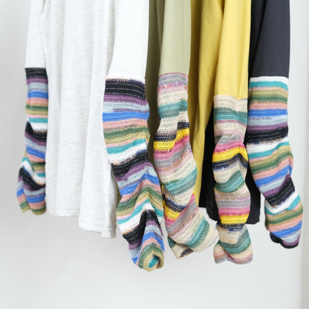 袖ジャガード切替プルオーバー - to blossom (8200650981508)