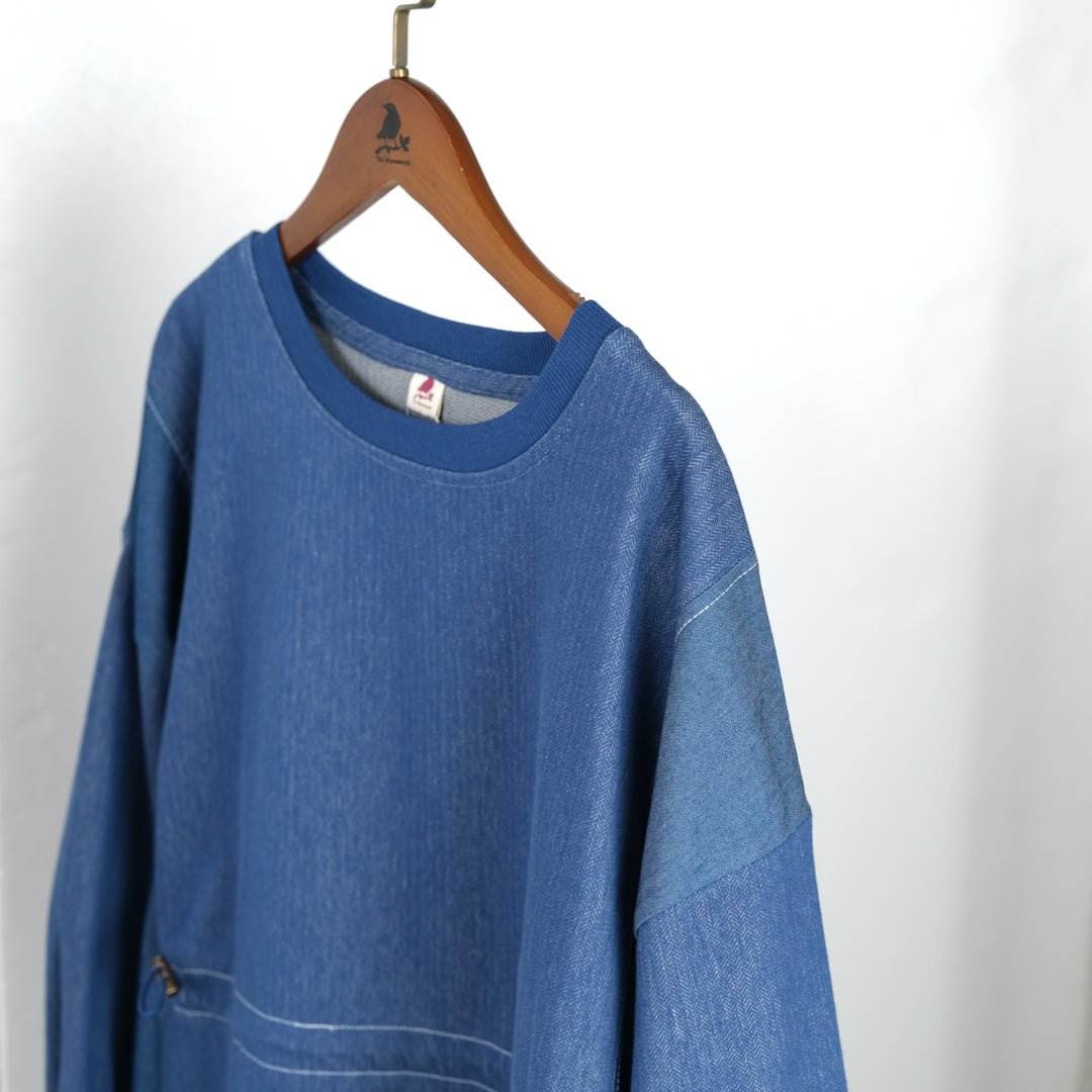 デニム風ポケットワンピース - to blossom (8207639511172)