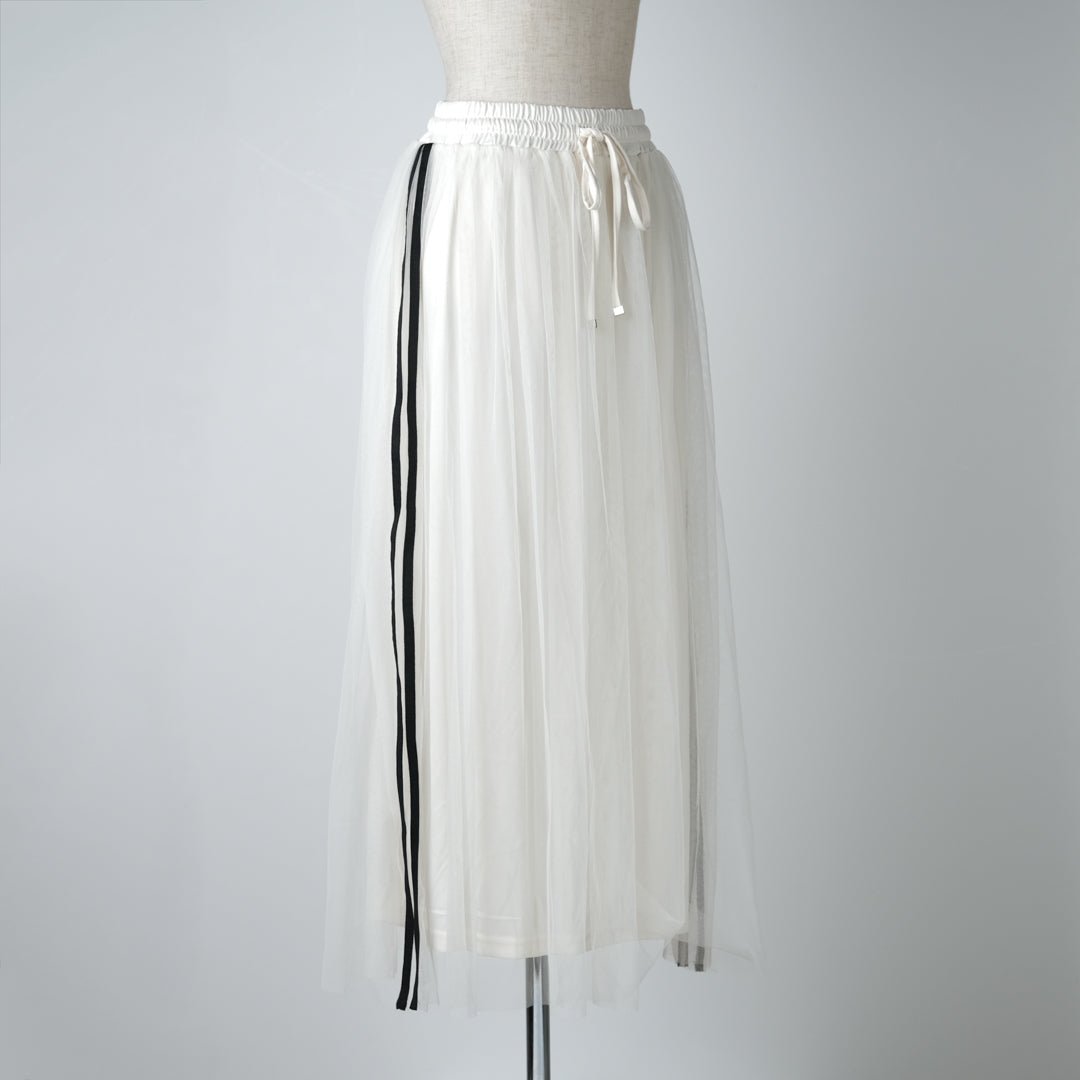 サイドライン入りギャザースカート - to blossom (8207674605700)