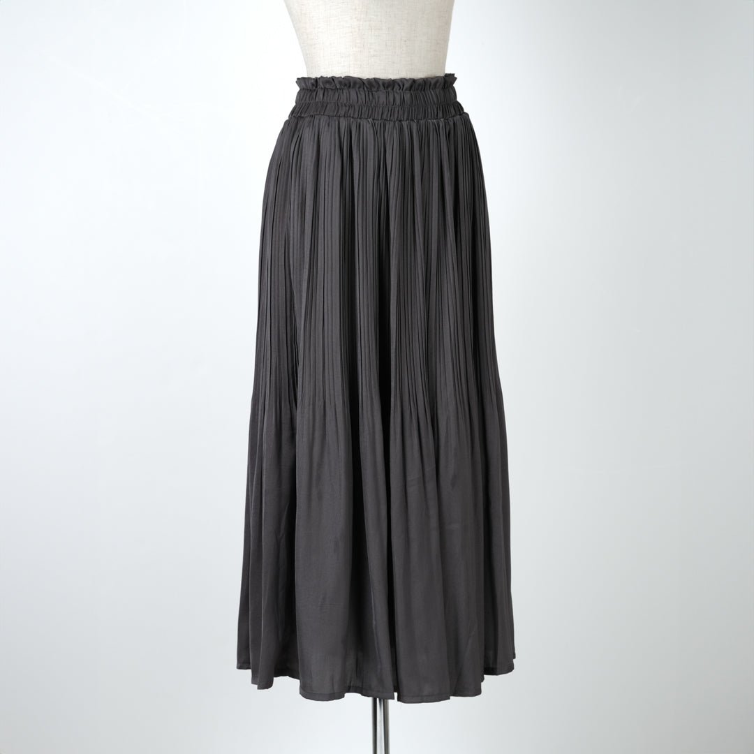 ヴィンテージサテン消しプリーツスカート - to blossom (8207675293828)