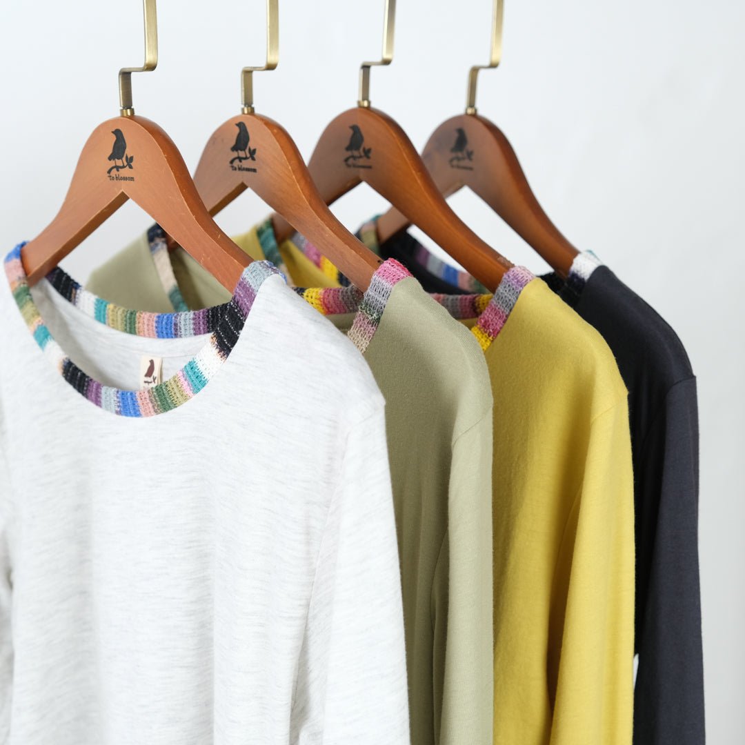 袖ジャガード切替プルオーバー - to blossom (8200650981508)