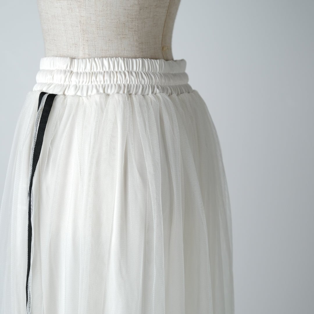 サイドライン入りギャザースカート - to blossom (8207674605700)