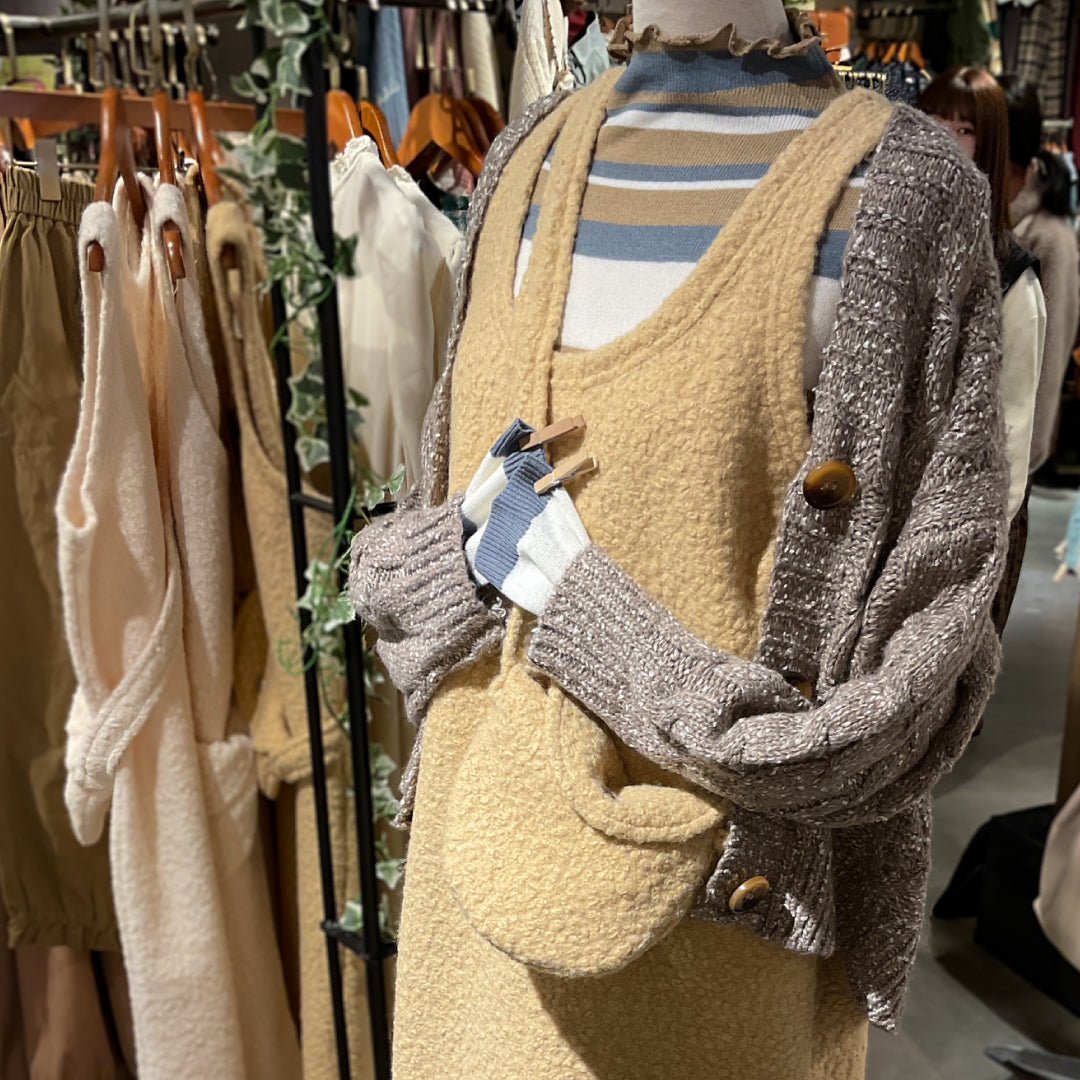 小粒ボアバック付ワンピース - to blossom (8187603976324)