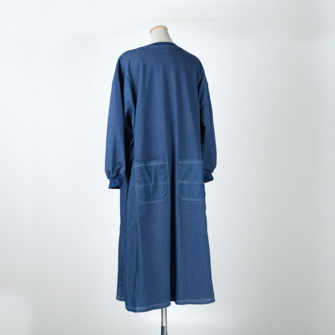 デニム風ポケットワンピース - to blossom (8207639511172)