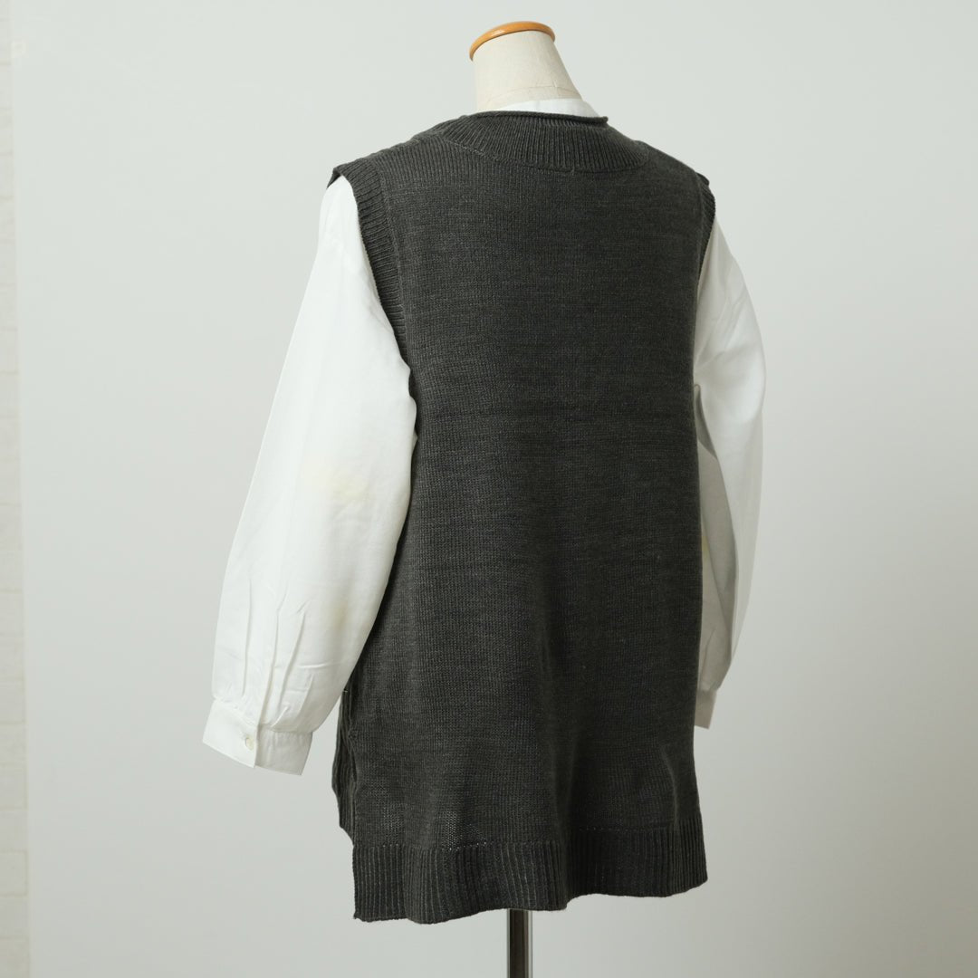 ニットベスト＋ブラウスアンサンブル - to blossom (8189758701700)