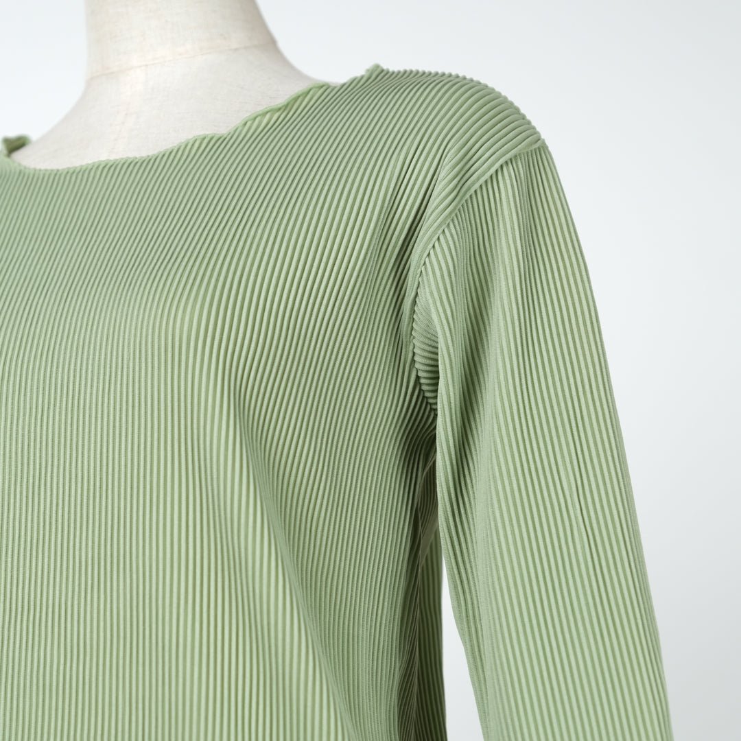 フレア袖プリーツメローカットソー - to blossom (8213526642820)