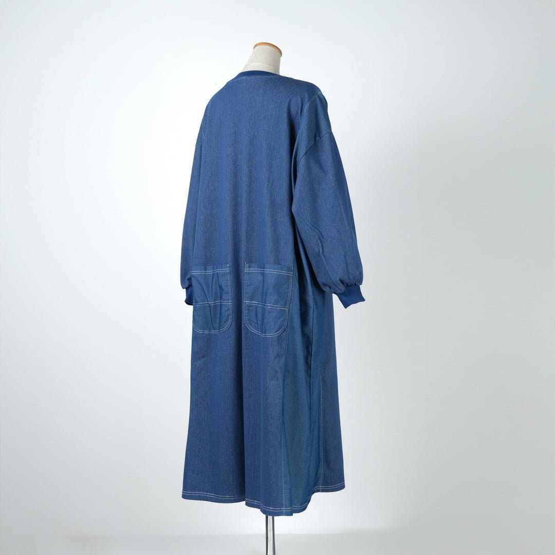 デニム風ポケットワンピース - to blossom (8207639511172)