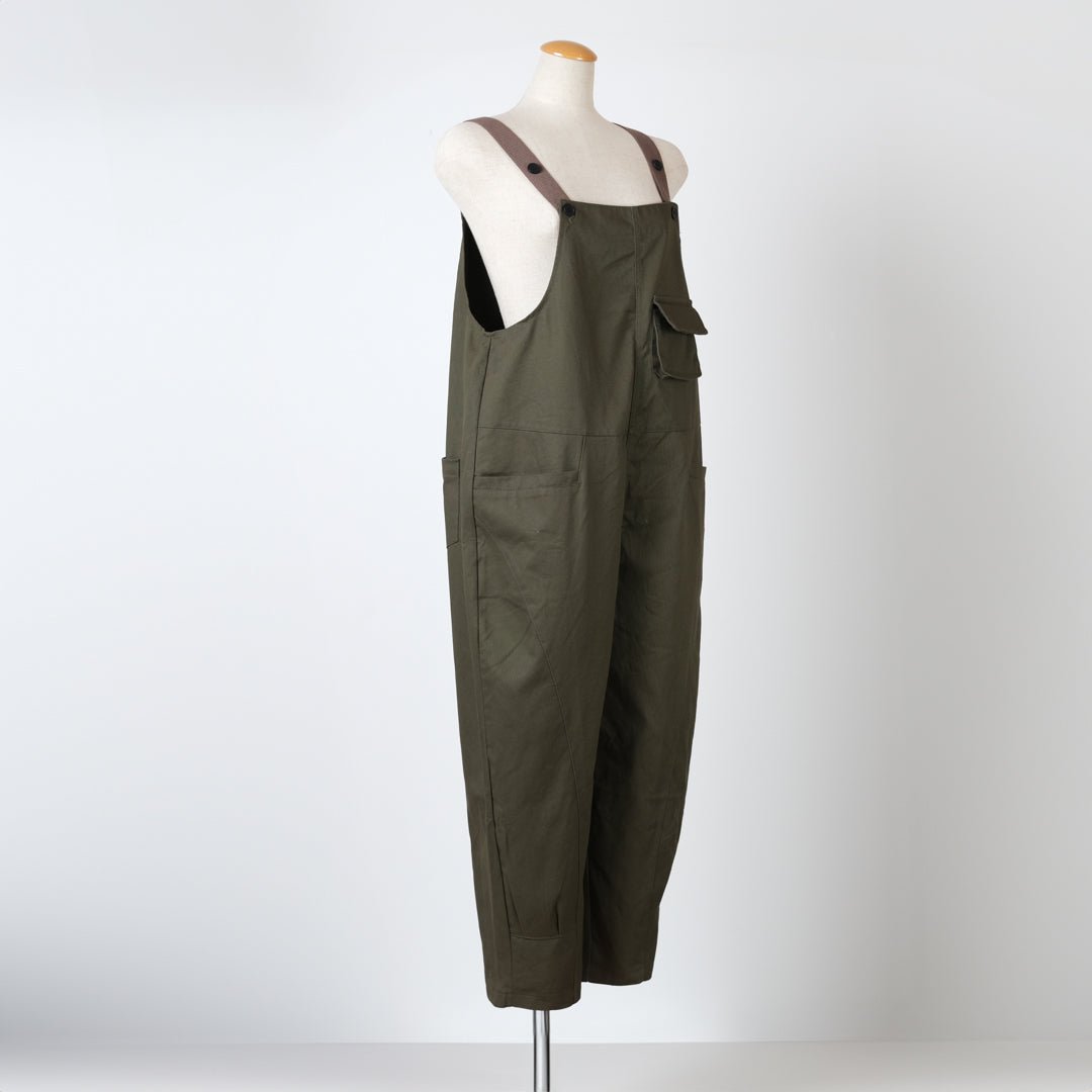 極美品 SACRA サクラ ペイズリー オーバーオール サロペット 24SS シャーリングサロペット
