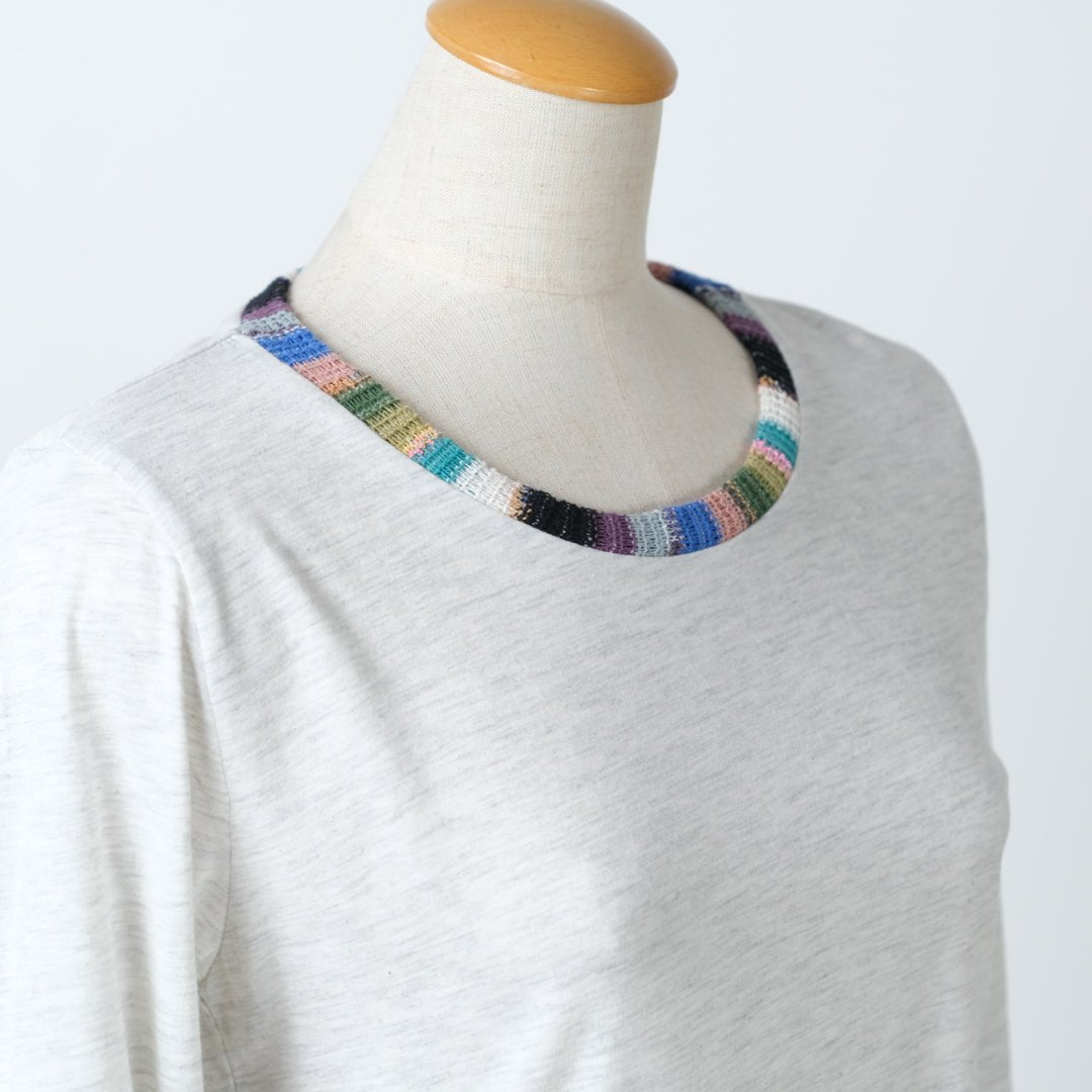 袖ジャガード切替プルオーバー - to blossom (8200650981508)