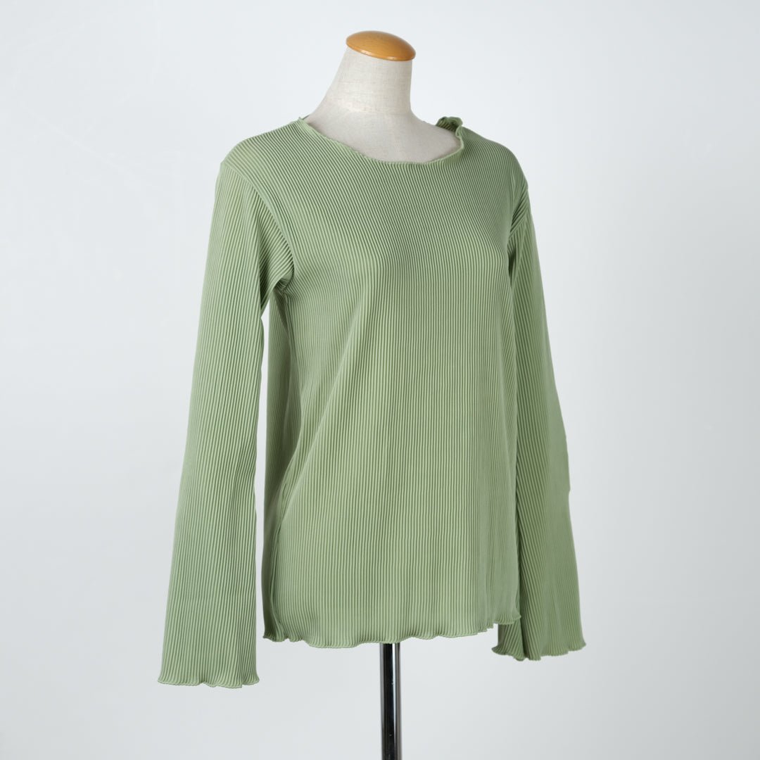 フレア袖プリーツメローカットソー - to blossom (8213526642820)