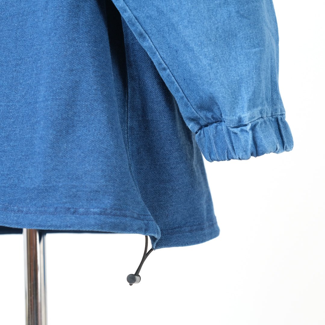 インディゴ裏毛ルーズハイネックドロスト - to blossom (8207635742852)