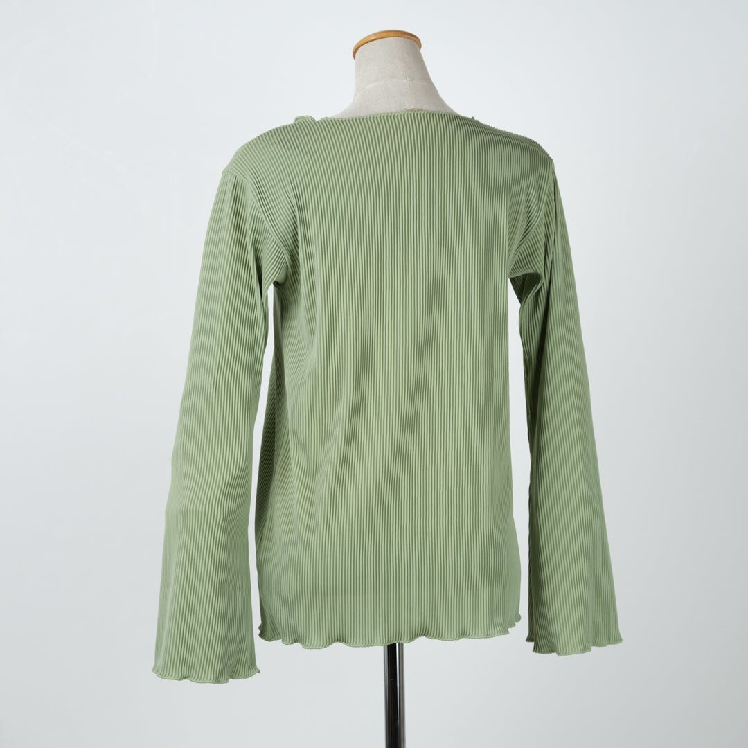 フレア袖プリーツメローカットソー - to blossom (8213526642820)