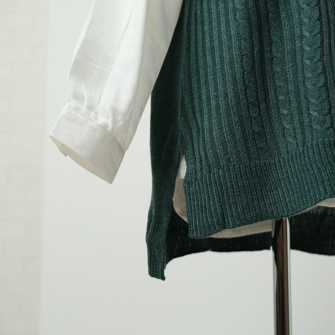 ニットベスト＋ブラウスアンサンブル - to blossom (8189758701700)