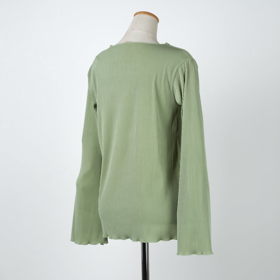 フレア袖プリーツメローカットソー - to blossom (8213526642820)