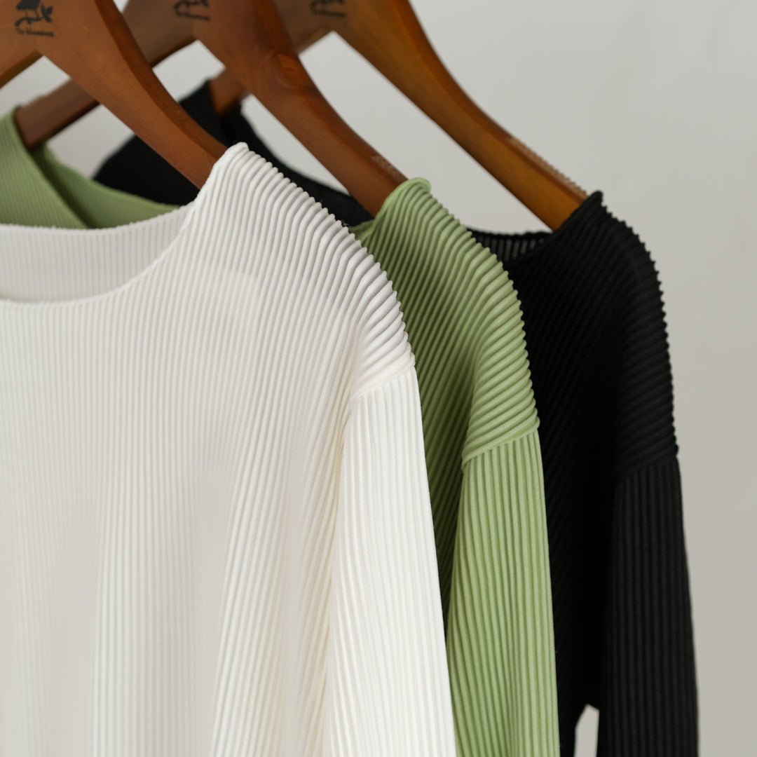 フレア袖プリーツメローカットソー - to blossom (8213526642820)