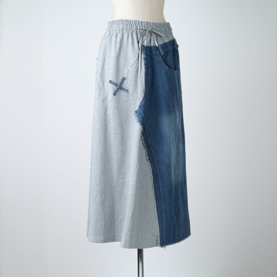 切替デニムスカート - to blossom (8198991544452)