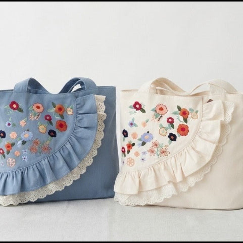 花柄ﾚｰｽのふんわりBAG