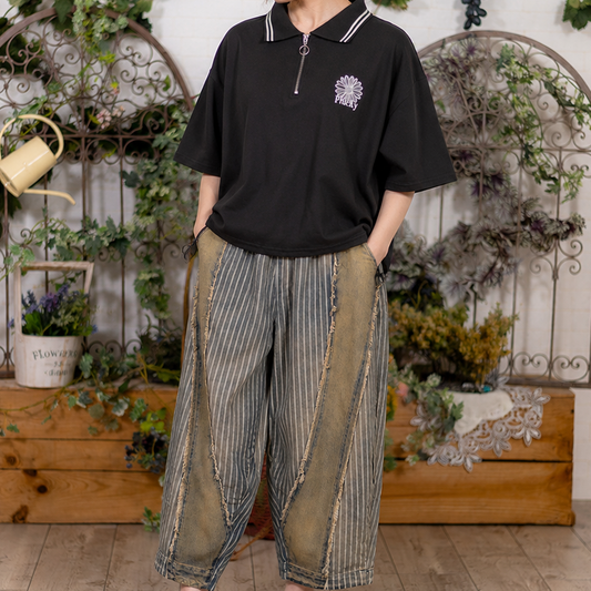 時計職人のバルーンデニムパンツ