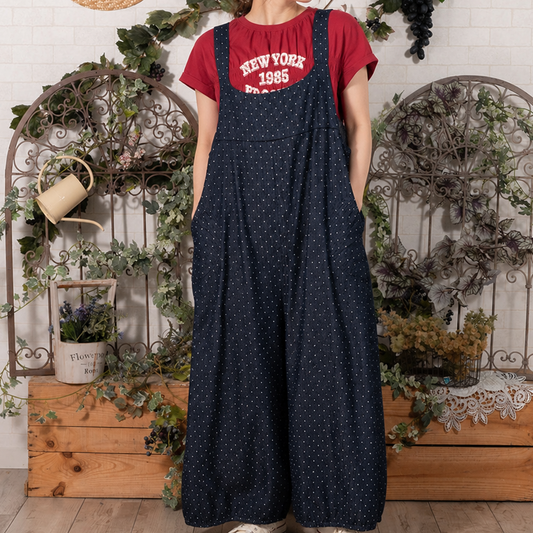 木漏れ日ドットサロペット