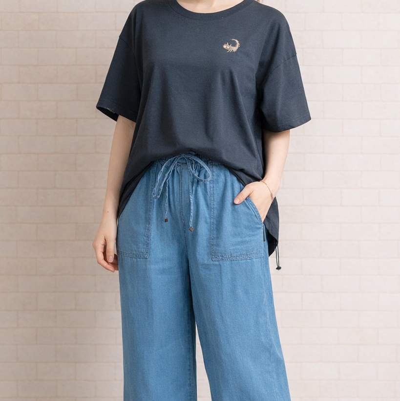 ドロストネコ刺繍プルオーバー