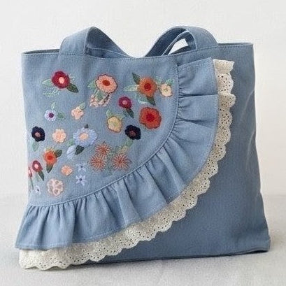 花柄ﾚｰｽのふんわりBAG