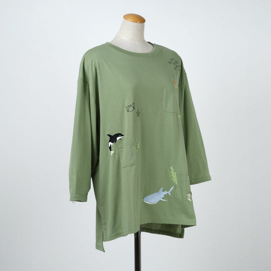海の仲間多ポケットTシャツ - to blossom (8207641182340)