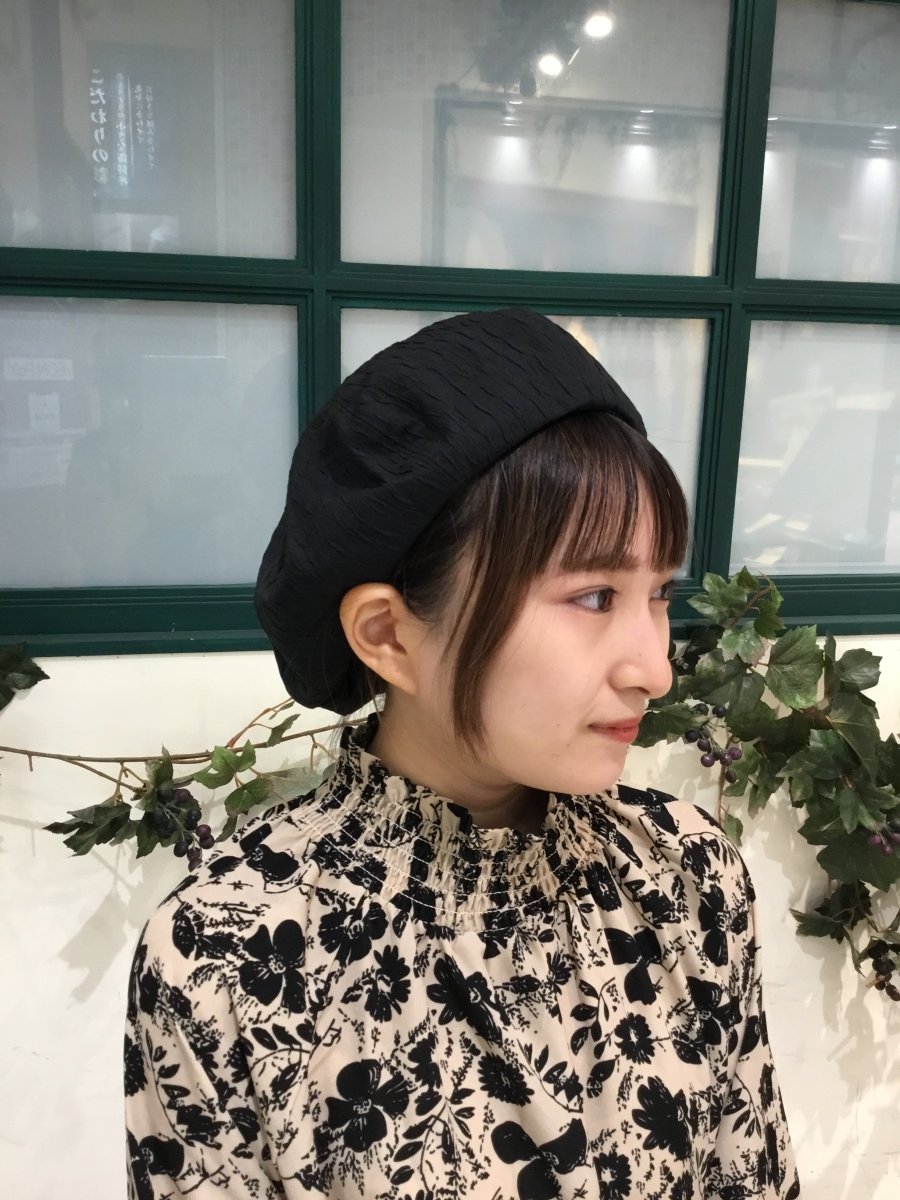 オトナ女子のしわ加工ベレー帽 - to blossom