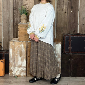 ミモザ刺繍のボリューム袖プルオーバー - to blossom (7200328286340)