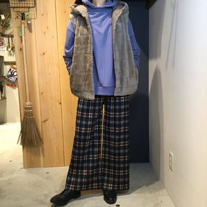 袖英字刺繍のリブ襟フーディ - to blossom (7182088274052)